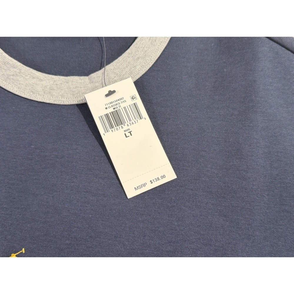 Polo Ralph Lauren Colorblock Sweatshirt Mens‎ LT Pony Blue Green Burgundy Large - Picture 3 of 7